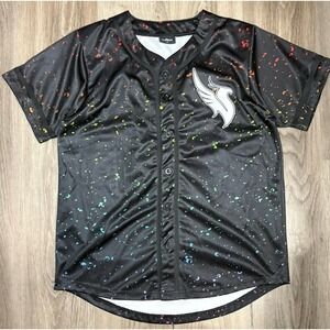 Illenium EDC Las Vegas 2019 Black Baseball Jersey EDM Embroidered Size S